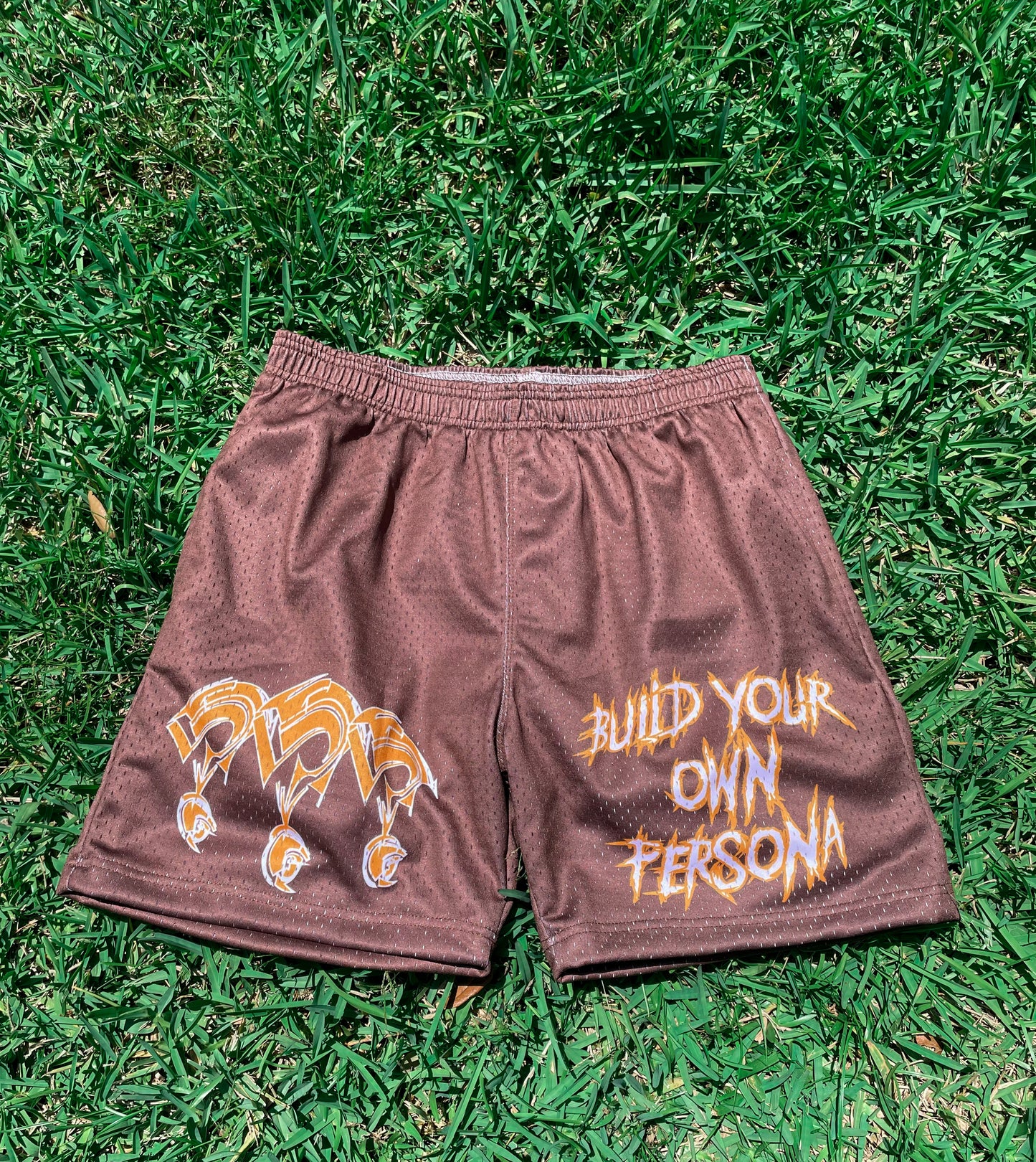 BROWN V1 MESH SHORTS